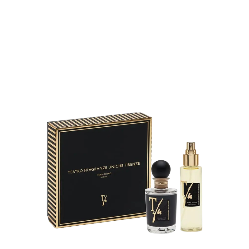Teatro Fragranze Gift box NERO DIVINO: Diffuser 100 ml + Fabric spray 100 ml